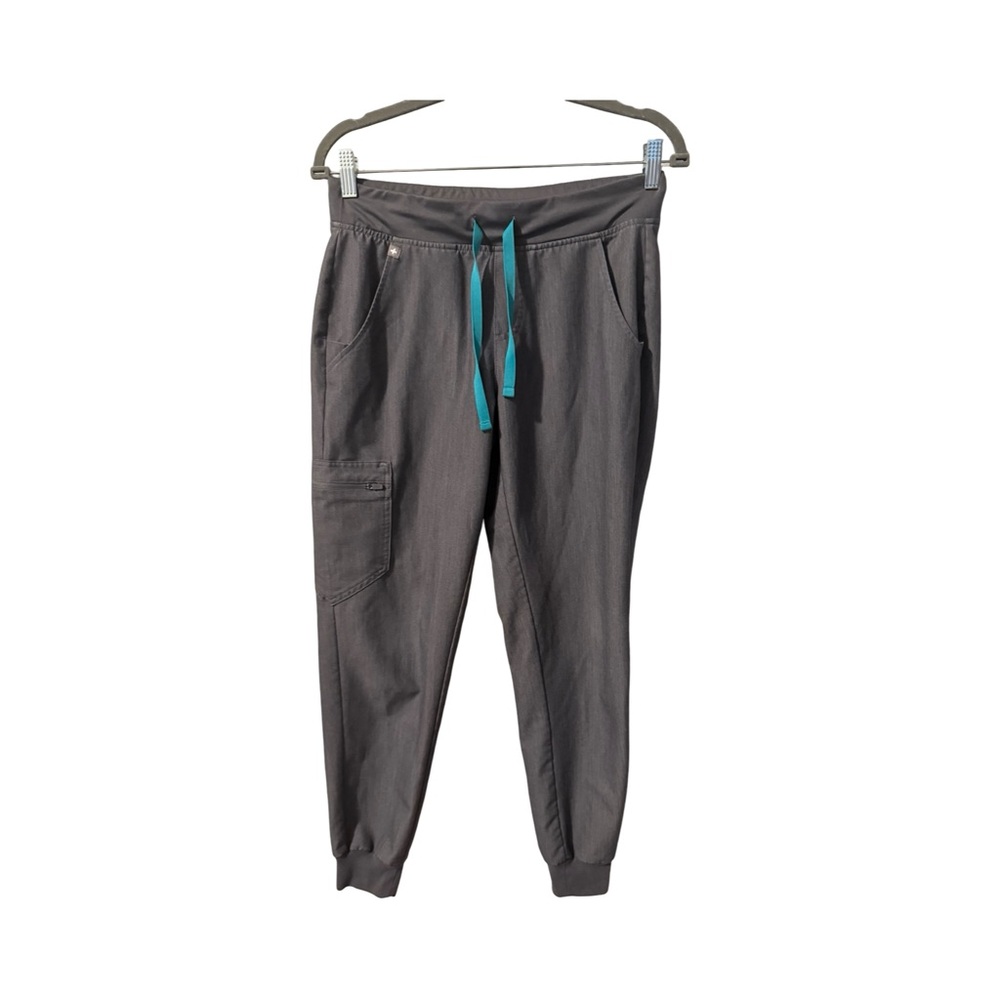 Figs High Waisted Zamora Jogger Scrub Pants Graphite Women Size Small